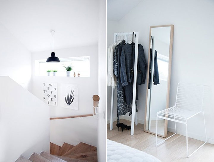 traphal met spiegel en kapstok