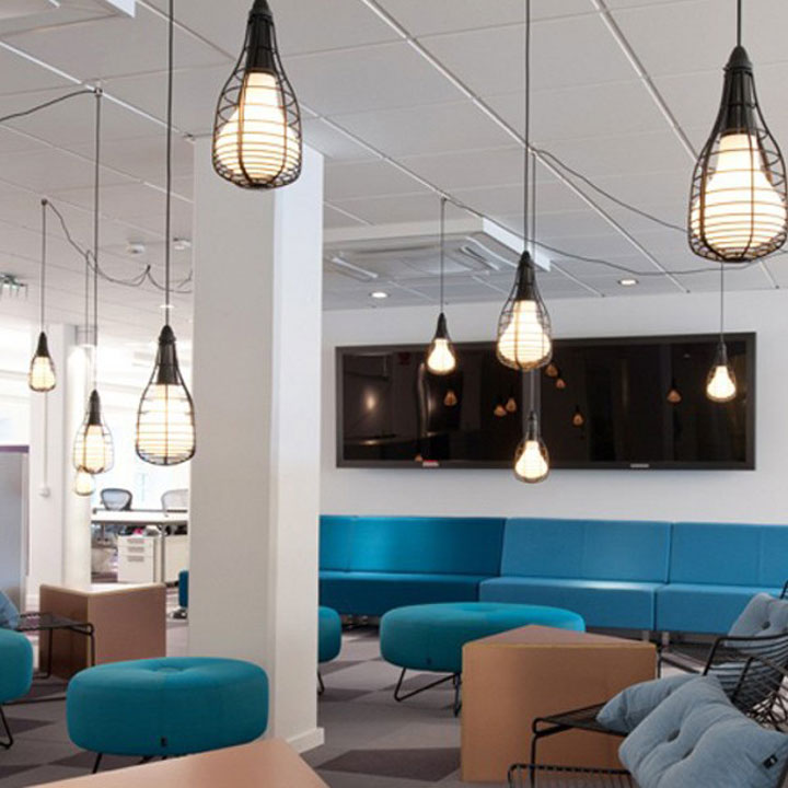 diesel with foscarini cage mic pendant