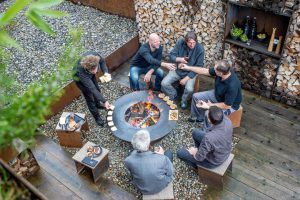 grillring op terras